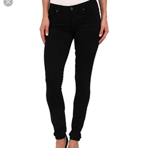 PAIGE Denim - Paige verdugo ultra skinny black jeans size 26